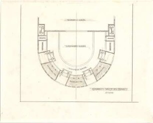 Hildebrand, Adolf von; Wien (Österreich); Theaterbau für Wien - 2. Rang (Grundriss)