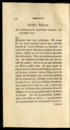 Sechster Abschnitt ... Zehnter Abschnitt