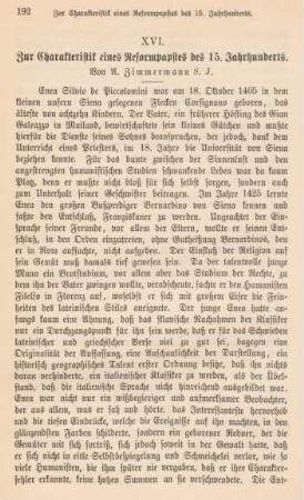 192-199 Zur Charkteristik eines Reformpapstes des 15. Jahrhunderts