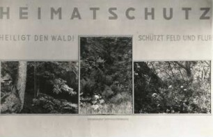 Ausstellungstafel des Landesvereins Sächsischer Heimatschutz über Naturschutz