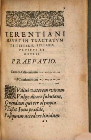 Terentianvs Mavrvs De Litteris, Syllabis, Pedibvs, Et Metris