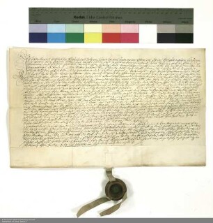 Revers Johann Heinrich Wilhelms von Praunheim bezüglich der Belehnung mit Gütern bei Praunheim und Eschersheim durch Placidus [von Droste], Abt von Fulda