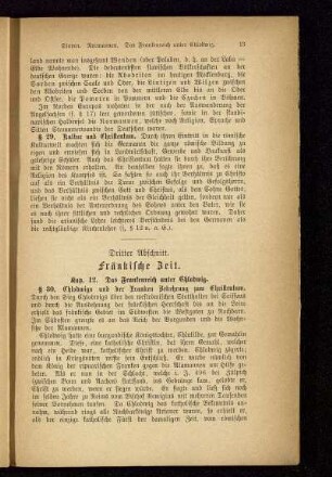Dritter Abschnitt. Fränkische Zeit