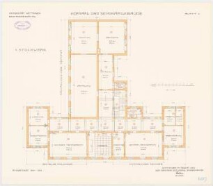 Hörsaal- und Seminargebäude der Universität Göttingen: Grundriss 1. Obergeschoss 1:100