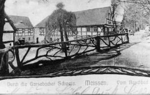 Triebischtal-Semmelsberg. Preiskermühle, Ansichtskarte, um 1905, Repro