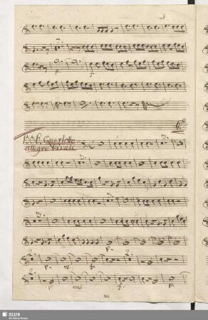 1336. Quartetto: Bel veder d'intorno / Gazzaniga, G.