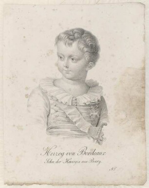 Bildnis des Herzogs von Bordeaux (Henri d’Artois, Henri V.)