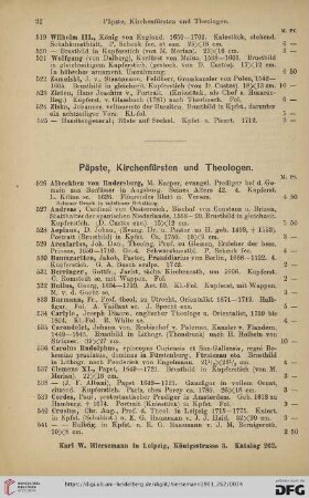 Päpste, Kirchenfürsten und Theologen (Nr.526-585)