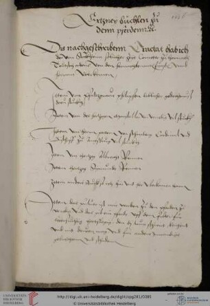 Hartmann von Stockheim, Roßarzneibuch (89 Rezepte)