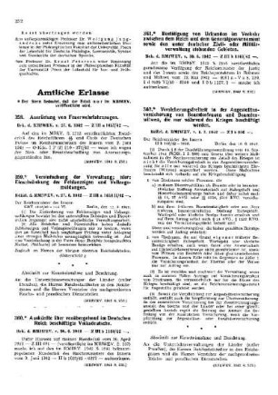 Vereinfachung der Verwaltung; hier: Einschränkung der Fehlanzeigen und Vollzugsmeldungen : [Amtliche Erlasse] ; [Amtlicher Teil]