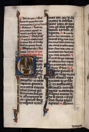 Historisierte Initiale: C(ogitus): Maria Himmelfahrt