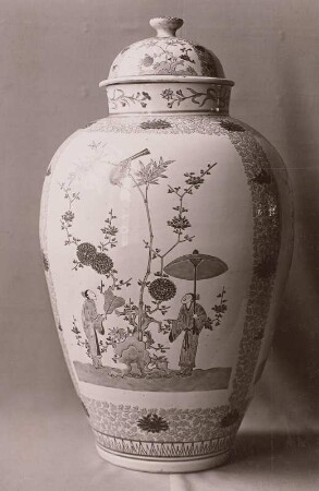 Deckelvase