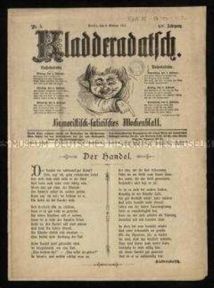 Satirezeitschrift "Kladderadatsch". 54. Jahrgang 1901