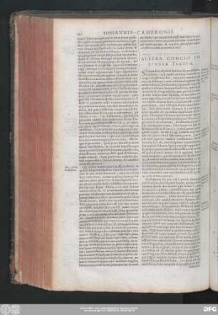 Altera Concio In Eundem Textum.