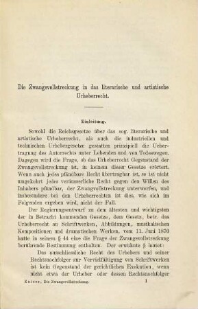 Die Zwangsvollstreckung in das literarische und artistische Urheberrecht