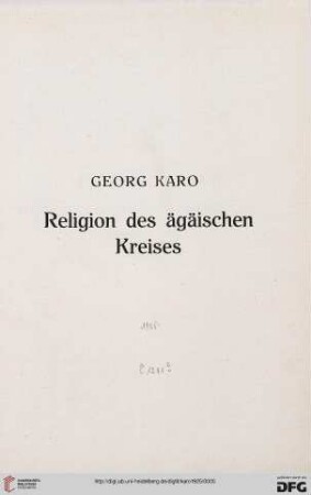 Religion des ägäischen Kreises