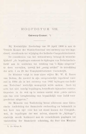 Hoofdstuk VIII. Ontwerp-Cremer