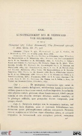XXIII. Kunstthätigkeit des hl. Bernward von Hildesheim