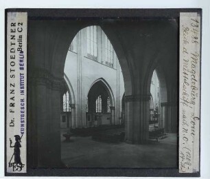 Magdeburg, Dom : Innenansicht, Blick aus S-Seitentschiff nach NO