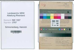 Entnazifizierung Heinrich Schnorrenberg , geb. 10.06.1908 (Sattler)