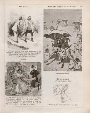 "Aus Freude" "Nobel" "Praktische Neuheit für den Orient" "Der Hanswurst und sein Elephanten-Baby"