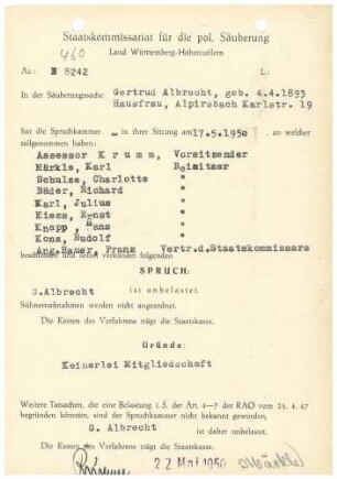 Albrecht, Gertrud