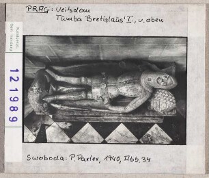 Prag: Veitsdom, Grabmal Bretislaus I. von oben