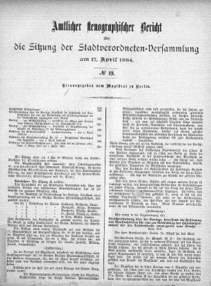 No. 19, 17. April 1884
