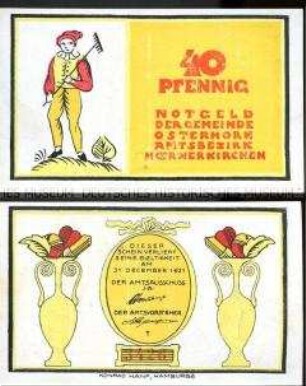 Osterhorn 40 Pfennig, Notgeldserie
