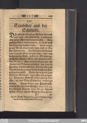 XXX. Sinnbilder aus der Schmiede.