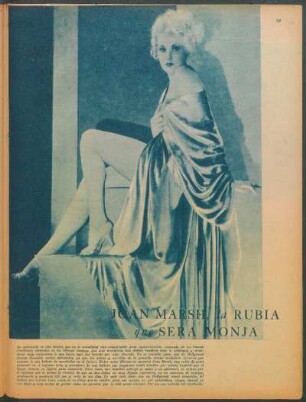 Joan Marsh, la rubia que sera monja [Fotografía]
