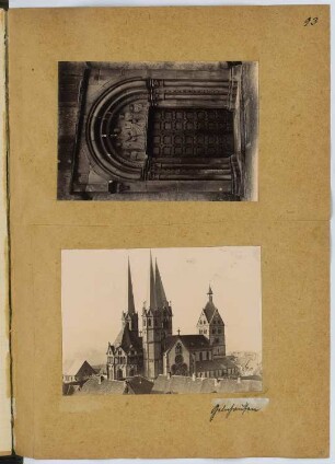 Marienkirche, Gelnhausen: Ansicht, Ansicht Portal (aus: Skizzen- und Fotoalbum 8)