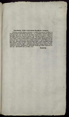 Verordnung, falsche Conventions-Kopfstücker betreffend : Zweybrücken den 5. Octobr. 1765.