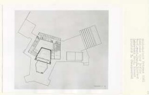 Komische Oper, Berlin-Tiergarten (Diplomarbeit bei Willy Kreuer): Grundriss 3. Obergeschoss 1:200