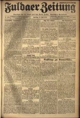 Ausgabe vom Freitag, den 31. Juli 1925.