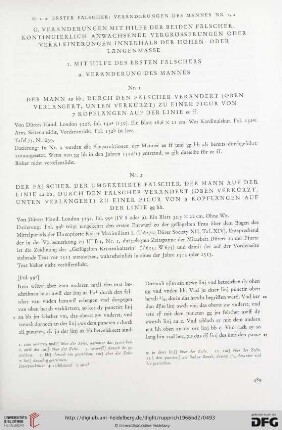 G. Veränderungen mit Hilfe der beiden Fälscher. Kontinuierlich anwachsende Vergrösserungen oder Verkleinerungen innerhalb der Höhen- oder Längenmasse