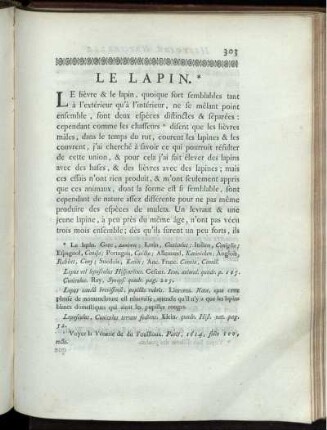 Le Lapin.