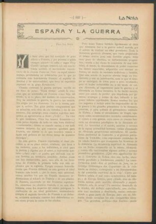 España y la guerra