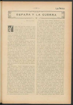 España y la guerra