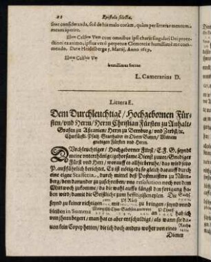 22-31, Littera E