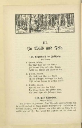 III. In Wald und Feld