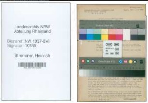 Entnazifizierung Heinrich Stremmer , geb. 27.04.1902 (Lokheizer)