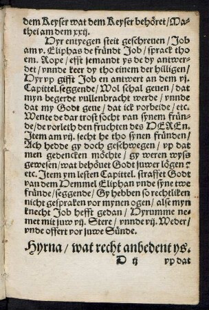 Hyrna/ war recht anbedent ys.