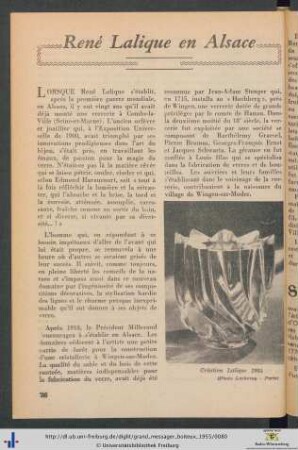 René Lalique en Alsace.