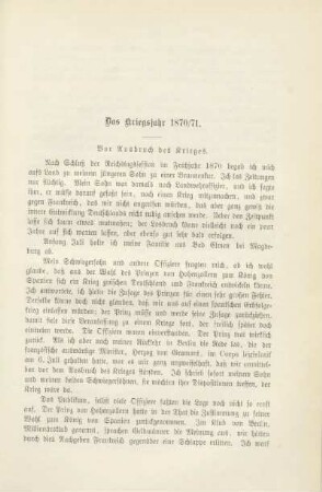 Das Kriegsjahr 1870/71