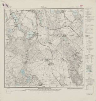3461 (alte Nr.: 1852) Kähme, Meßtischblatt (4cm - Karte)