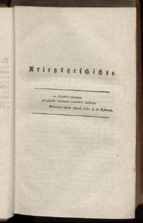 Kriegsgeschichte.