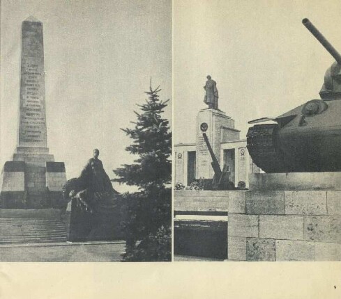 Abildungen: Ehrenmal in Schönholz ; Ehrenmal im Tiergarten