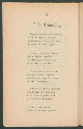 "La Oración"