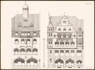 Neue Fassaden für Bremens Altstadt Ergebnis aus d. Wettbewerbe d. Vereins Lüder von Bentheim in Bremen, bearb. v. Richard Landé, Leipzig: Seitenansichten